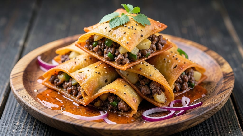 Beef and Potato Samosa Recipe: Crispy Triangles Stuffed With Spiced Filling