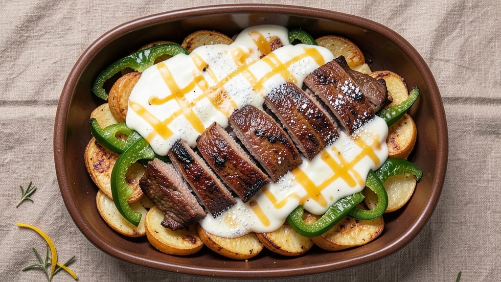 Beef and Green Pepper Casserole Recipe: One-Pan Cheesy Crunch With Herbed Potato Base