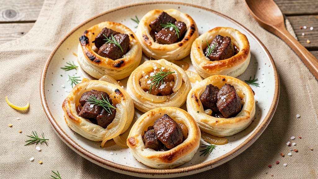 Beef and Onion Piroshki Recipe: Golden Dough Cradles Savory Beef Filling