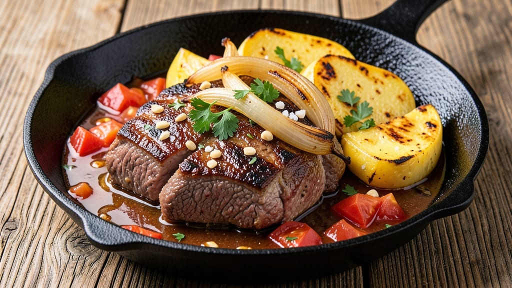 Beef and Yellow Squash Recipe: One-Pot Stew With Earthy Herbs and Tender Meat
