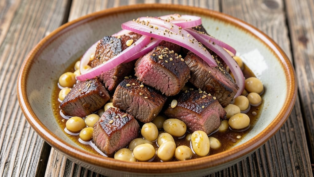 Beef and Garbanzo Bean Recipe: Moroccan-Spiced Stew with Crispy Chickpeas