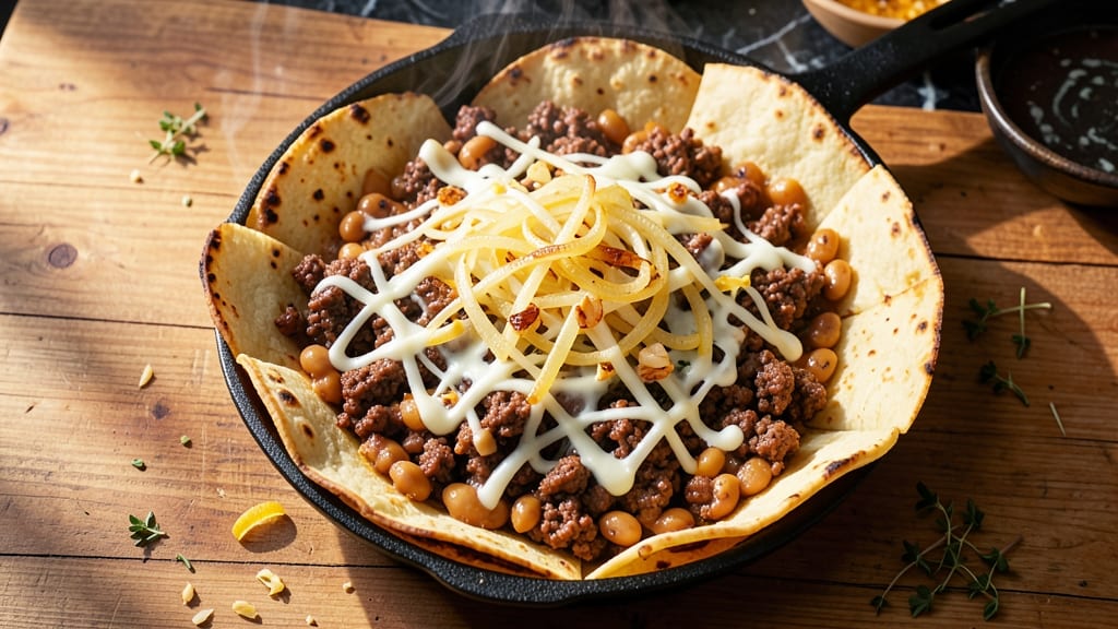 Beef and Refried Bean Quesadilla Recipe: Cheesy Crunch Meets Smoky Bean Filling
