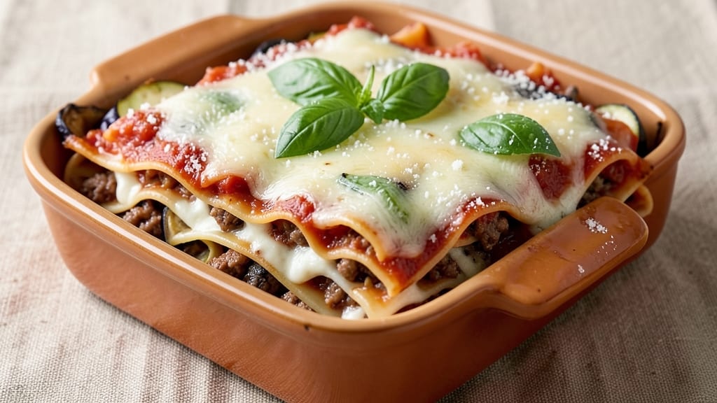 Beef and Veg Lasagna Recipe: Layers of Rich Tomato and Melty Cheese Bliss