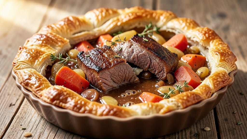 Beef and Bone Marrow Pie Recipe: Rich Umami Crust and Silky Filling Fusion