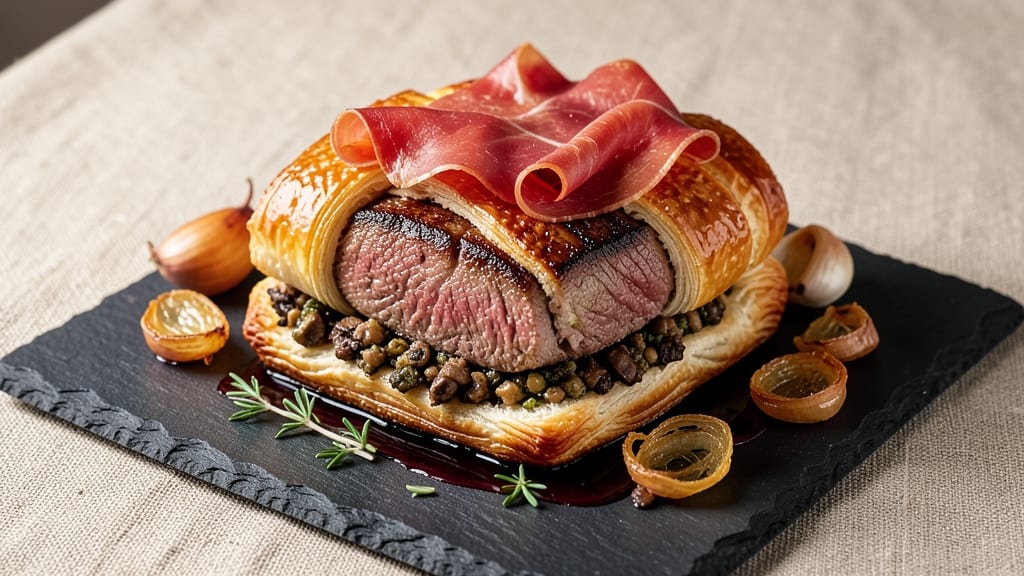 Alvin Zhou's Beef Wellington Recipe: Duxelles-Stuffed Filo Crust Masterpiece