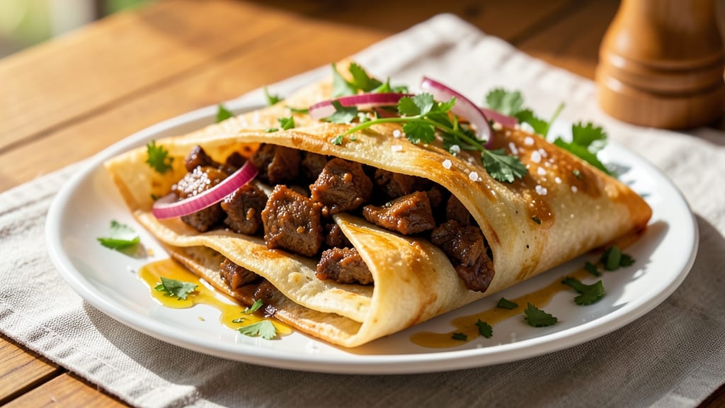 Bajan Beef Roti Recipe: Spiced Tortilla Wraps With Flaky Layers