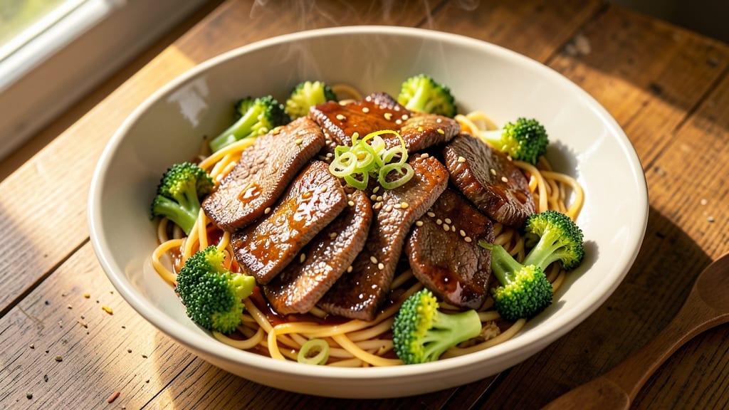 Beef and Broccoli Chow Mein Recipe: Wok-Hot Soy-Ginger Crunch With Silky Noodles