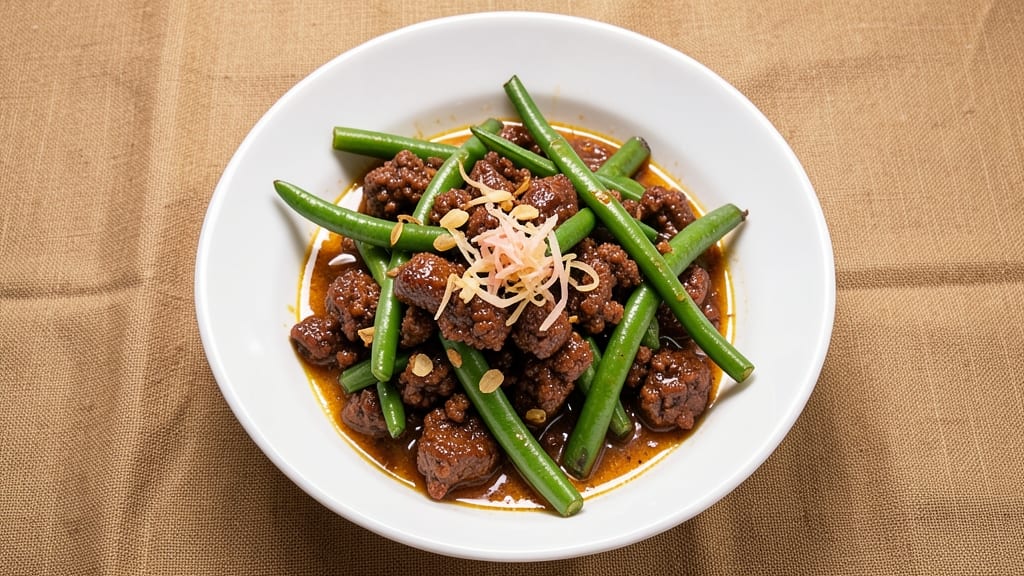 Asian Ground Beef and Green Beans Recipe: Savory Soy-Garlic Balance in One-Pan