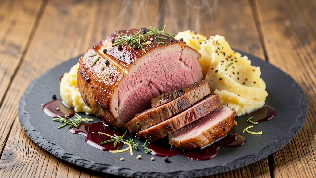 Angus Beef Round Roast Recipe: Reverse-Seared Crust With Juicy Pink Heart