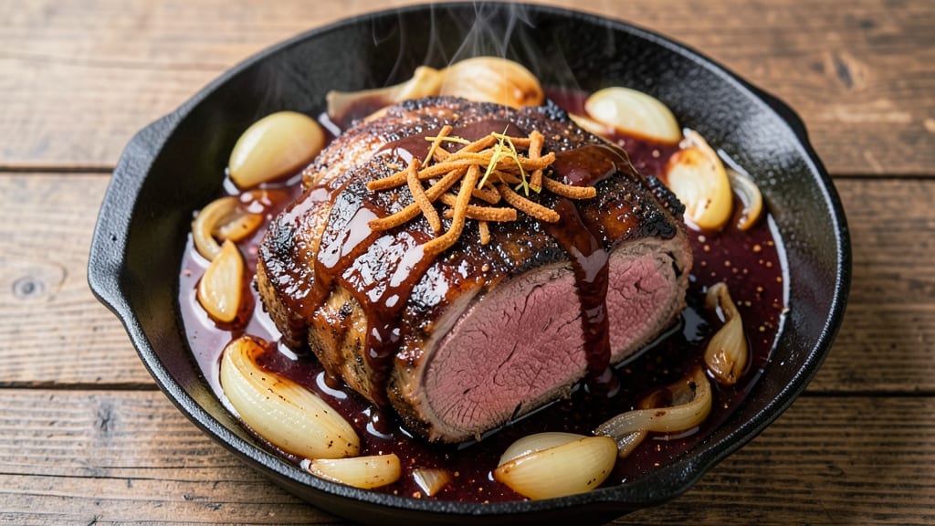 BBQ Beef Casserole Recipe: Smoky-Sweet Braise With Caramelized Onion Crunch