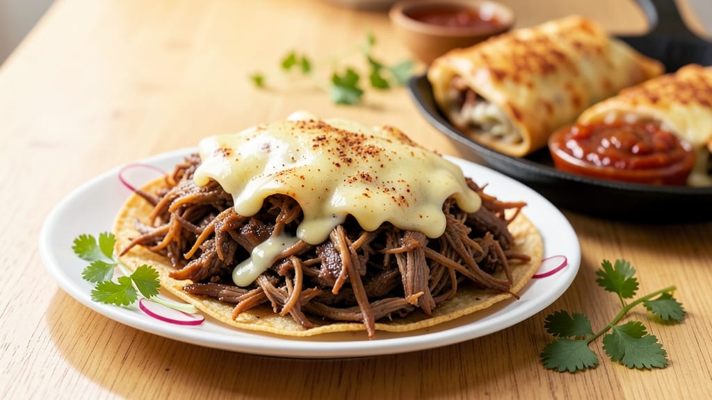 Authentic Mexican Shredded Beef Chimichanga Recipe: Crispy Tortilla-Cased Cheese Burst