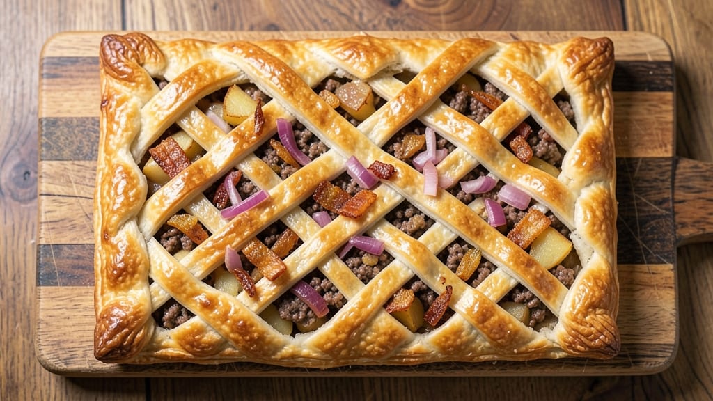 Beef and Potato Pasty Recipe: Flaky Crust Hides Savory Meat and Potato Filling