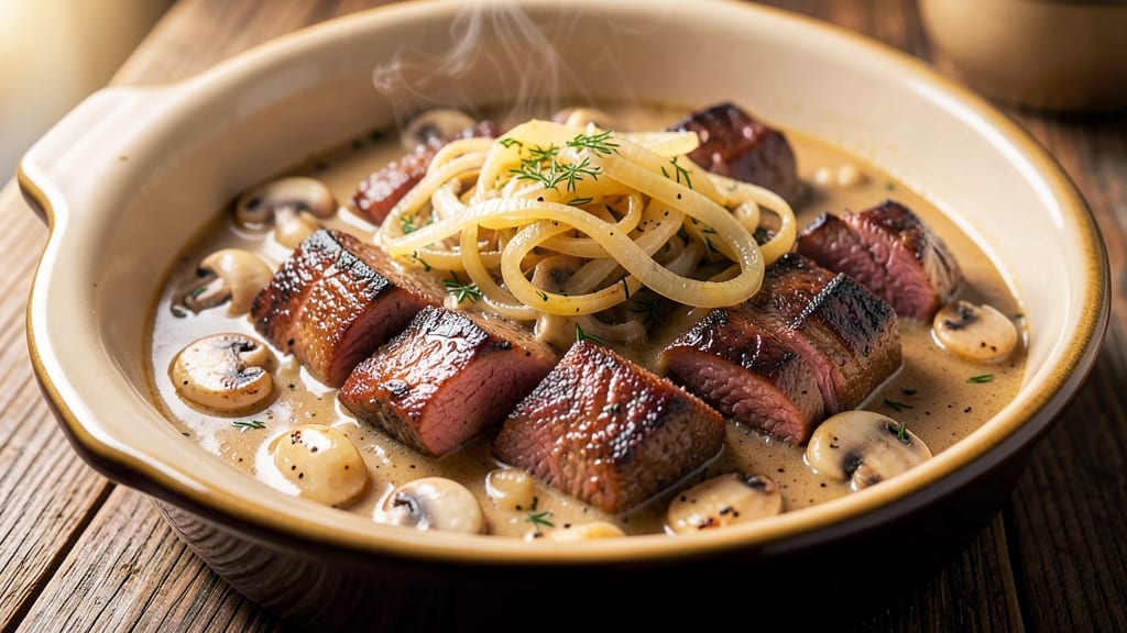 Beef and Mushroom Stroganoff Recipe: Slow Cooker's Rich, Creamy One-Pot Magic