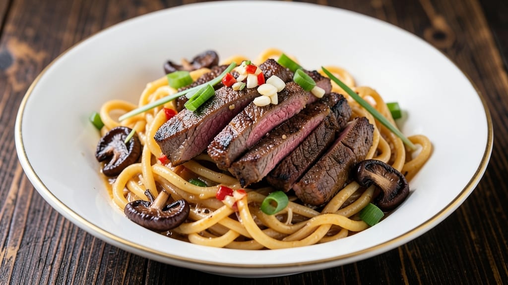 Beef and Butter Noodles Recipe: Silky Noodles in Rich Garlic-Butter Sauce