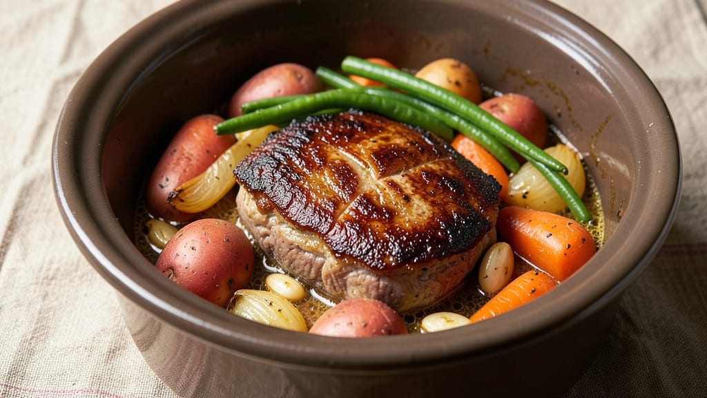 Beef and Vegetable Slow Cooker Recipe: Hands-Off Tender Meal in 6 Hours
