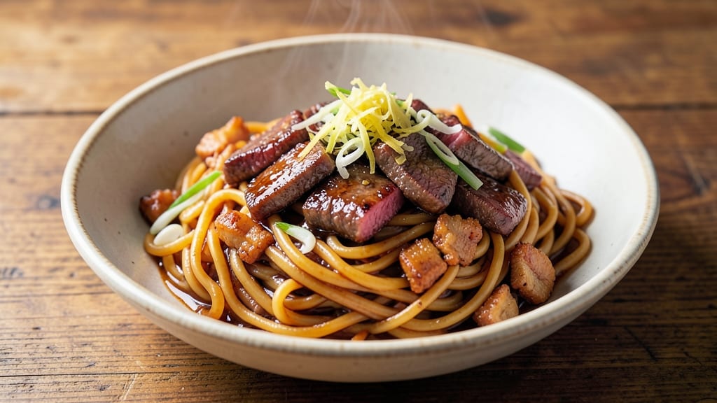Authentic Beef Yakisoba Recipe: Charred Wok Crisp and Silky Soy-Ginger Threads