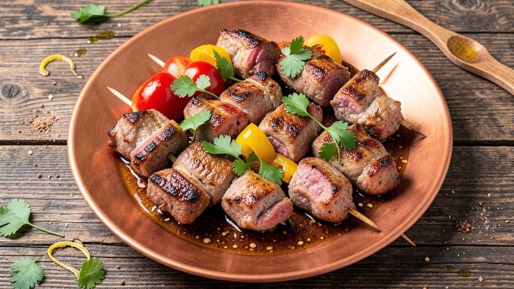 Beef and Lamb Kebabs Recipe: Skewered Spice Fusion With Charred Crusts