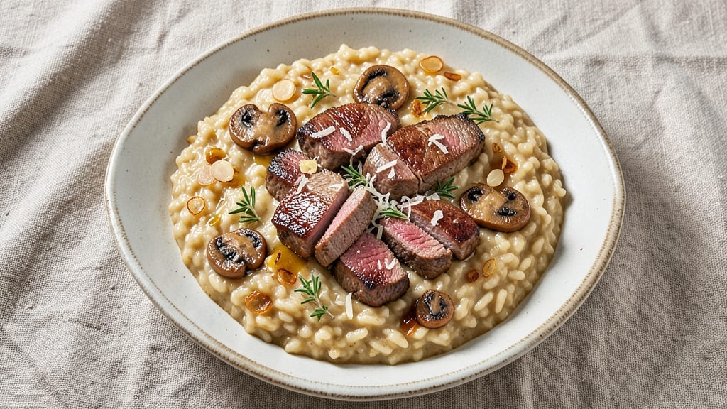 Beef and Mushroom Risotto Recipe: Umami-Rich Creaminess in 30 Minutes