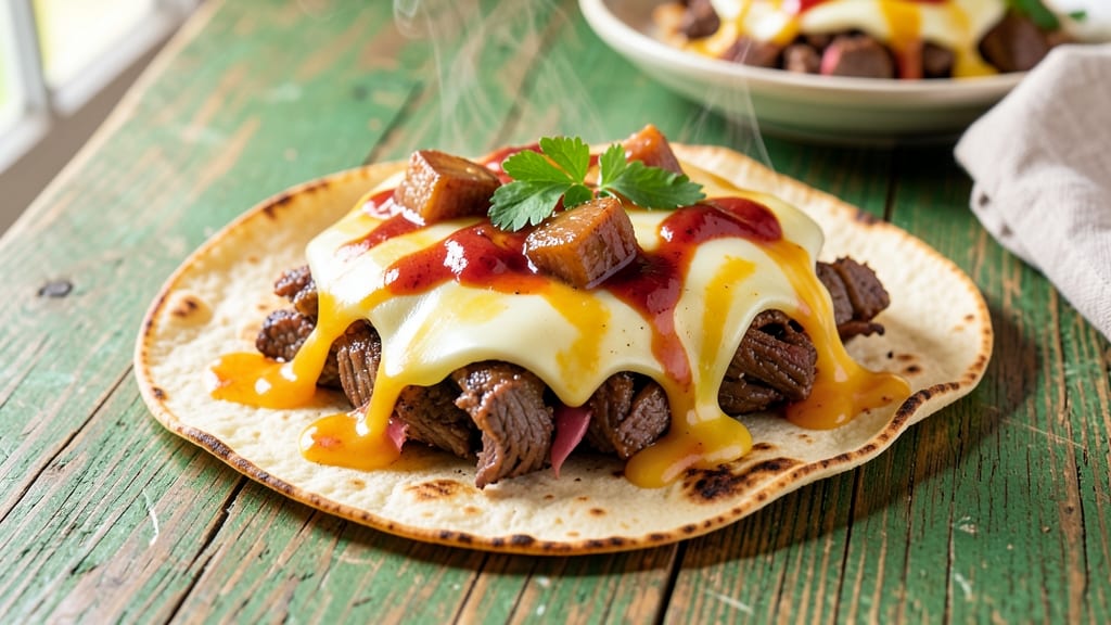 Beef Barbacoa Grilled Cheese Recipe: Crispy Tortilla Crunch Meets Smoky Beef Bliss