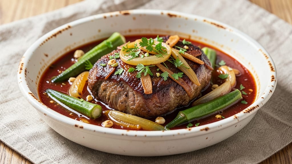 Beef Bamia Recipe: Okra and Beef Stew With Mediterranean Spice Depth