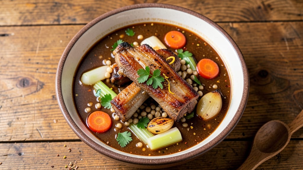 Beef Barley Soup Recipe with Prime Rib Bones: Rich Bone Broth Depth and Savory Barley Bites
