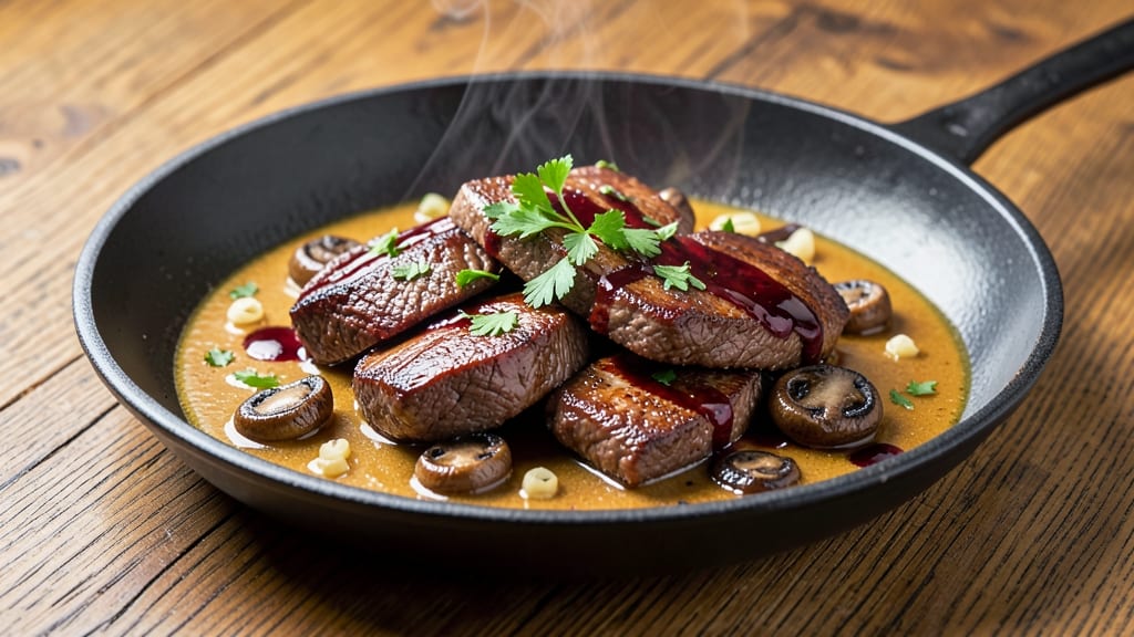 Beef and Mushroom Sauce Recipe: Umami-Rich Pan Sauce With Deep Browned Fond