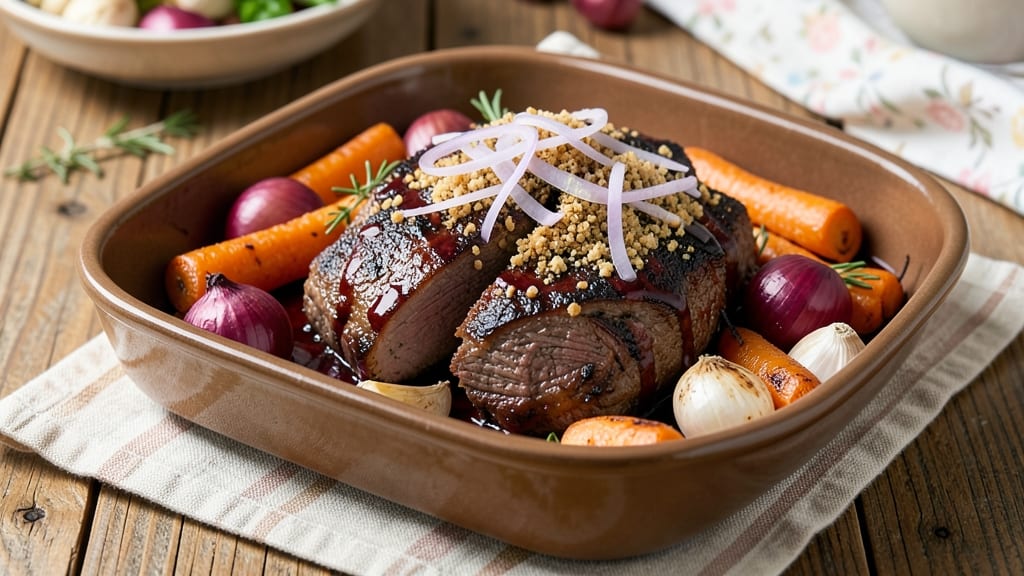 Beef Bake Recipe: One-Pot Pot Roast With Herbed Mashed Potato Topping