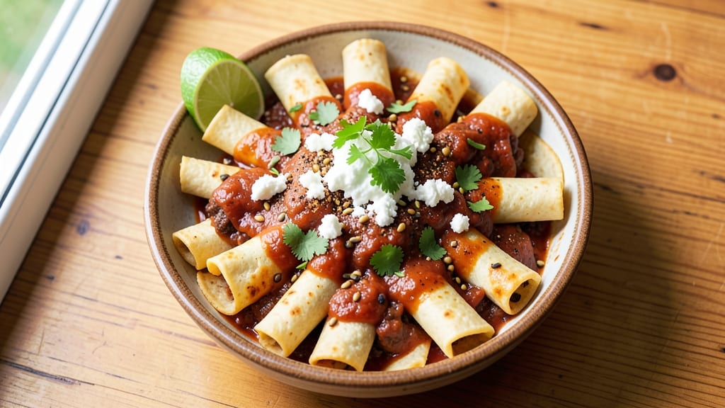 Authentic Beef Enchiladas Recipe From Scratch: Homemade Tortillas and Smoky Chipotle Cheese Layers
