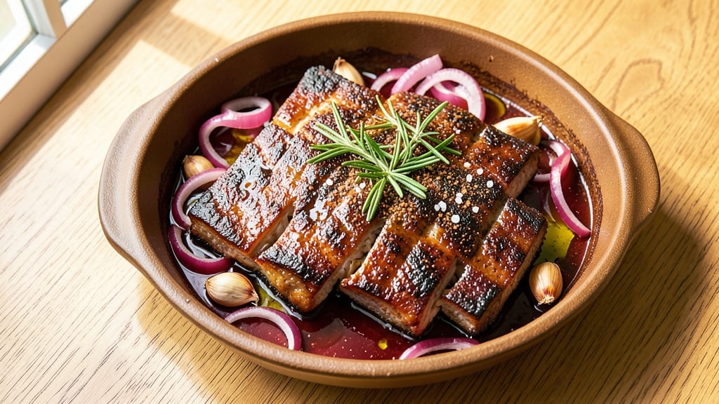 Baked Boneless Beef Ribs Recipe: Slow-Baked Tender Meat With Caramelized Fond Crunch