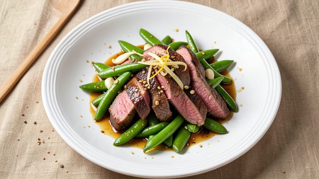 Beef and Sugar Snap Peas Recipe: Sweet-Crisp Stir-Fry in 15 Minutes