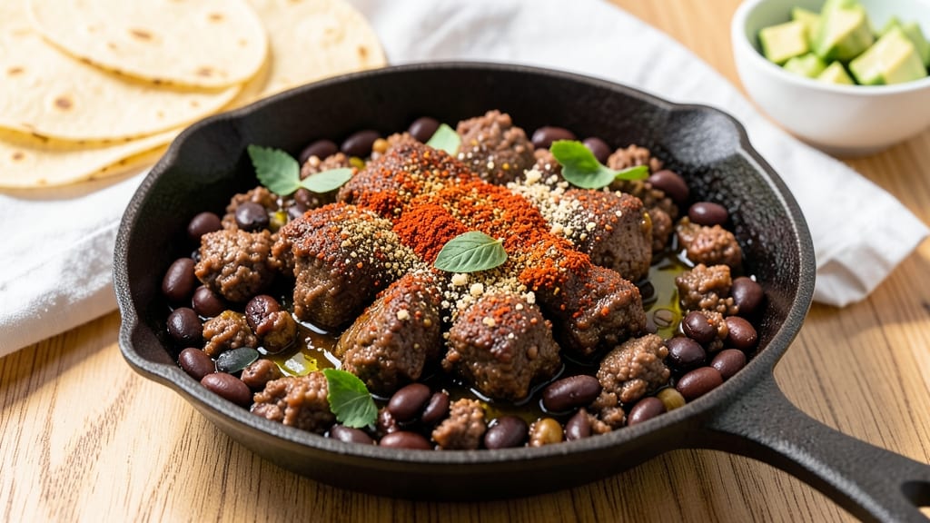 Beef and Bean Taco Filling Recipe: Smoky Spice-Packed Protein in 20 Minutes