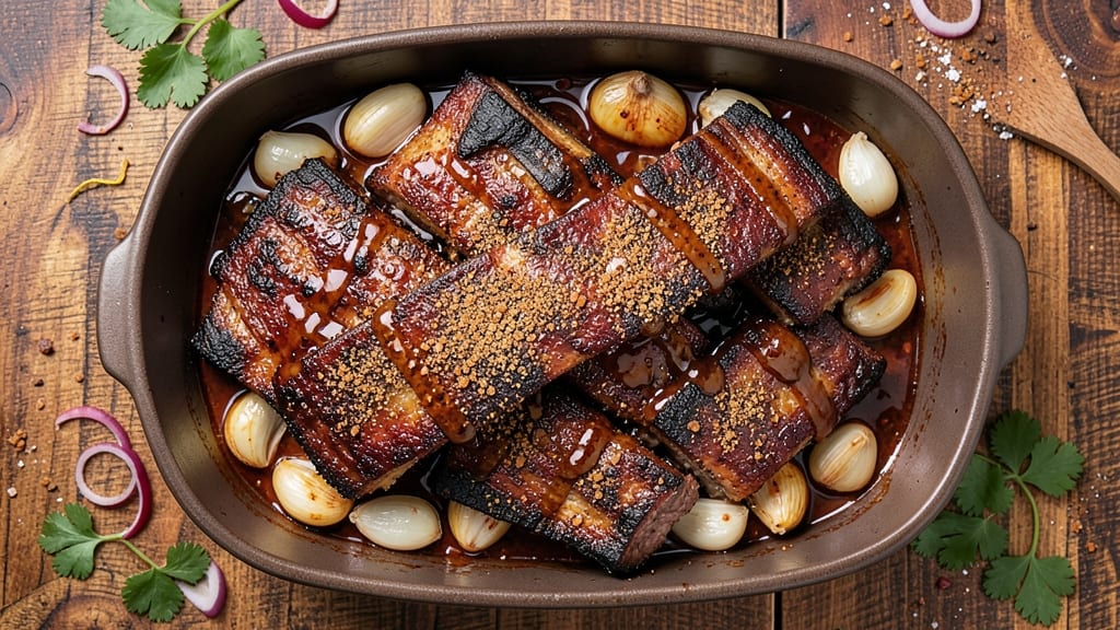Baked BBQ Beef Ribs Recipe: Crispy Bark, Juicy Meat in One Pan