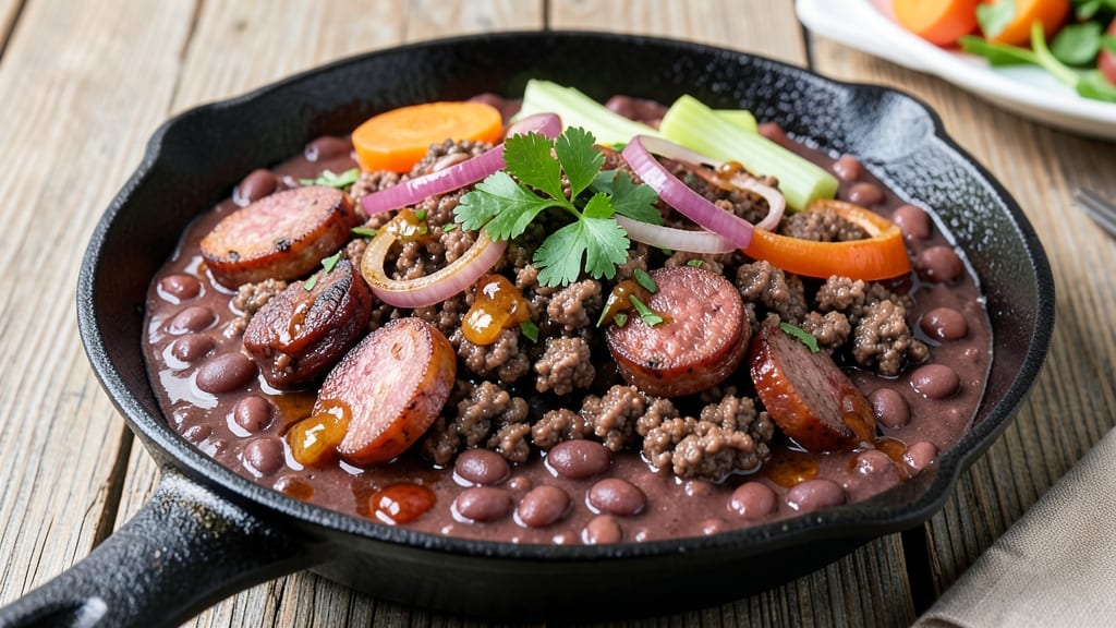 Baked Bean Recipe with Ground Beef and Sausage: Smoky-Sweet One-Pot Heartiness
