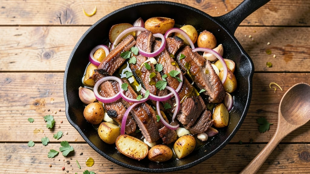 Authentic Corned Beef Hash Recipe: Crispy Potato Topping and Savory Meat Bites