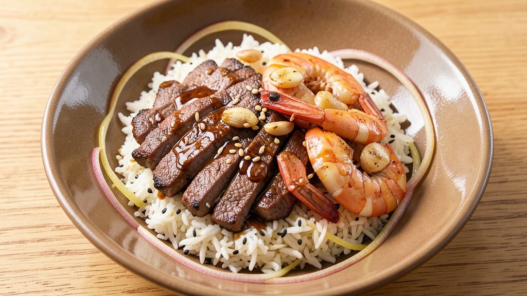 Beef and Shrimp Teriyaki Recipe: Wok-Fired Crunch Meets Sweet-Savory Gloss