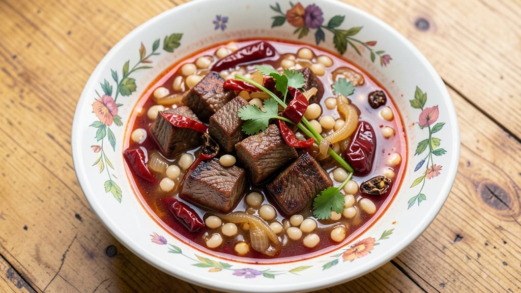 Beef and Hominy Soup Recipe: Smoky Chili-Spiced Depth in One Pot