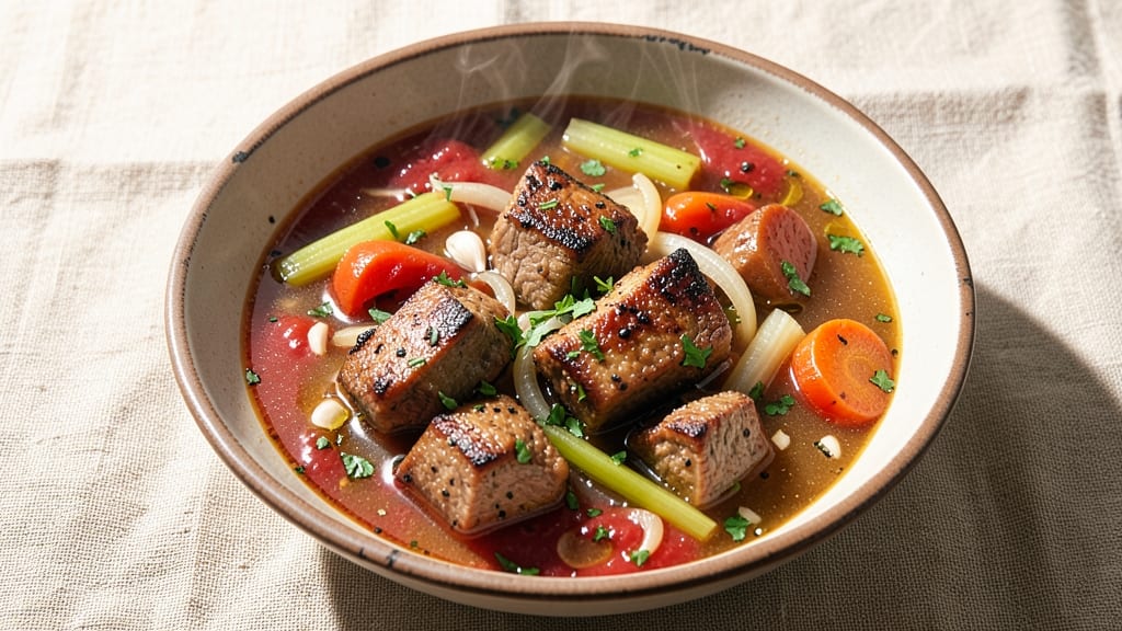 Basic Beef Soup Recipe: One-Pot Heartiness With Caramelized Onion Depth
