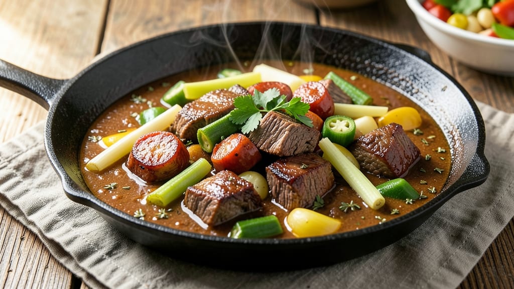 Beef and Sausage Gumbo Recipe: Smoky Okra-Thickened Richness in One Pot