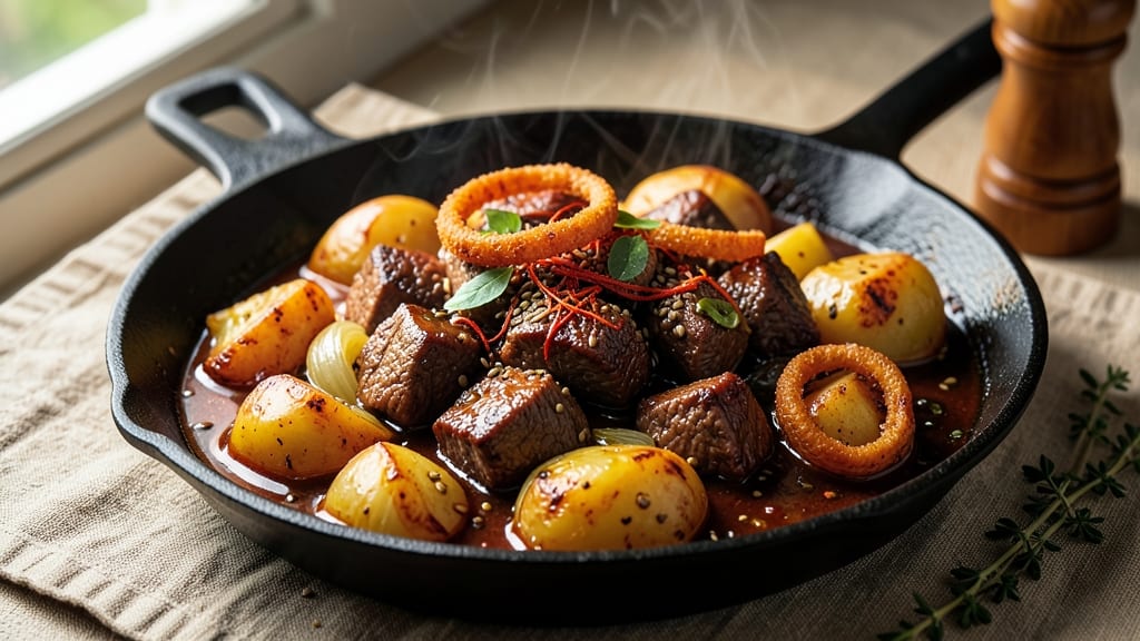 Beef and Potato Goulash Recipe: Smoky Paprika-Kissed One-Pot Heartiness