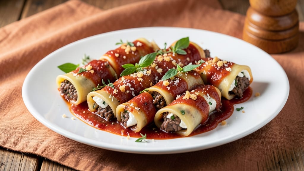 Beef and Ricotta Cannelloni Recipe: Pillowy Pasta Tubes Stuffed With Herbed Cheese
