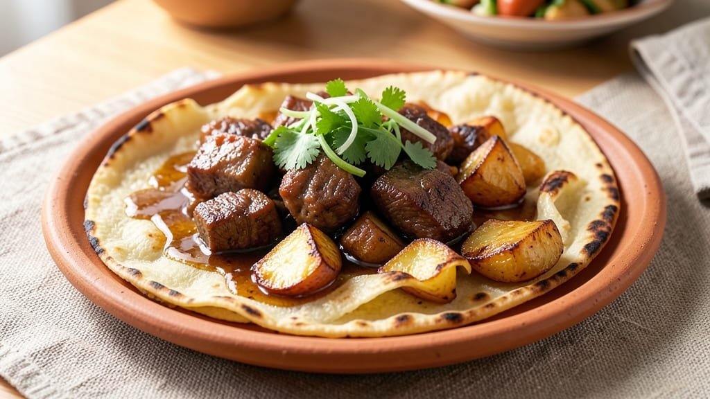 Beef and Potato Roti Recipe: Flaky Layers Packed With Savory Filling
