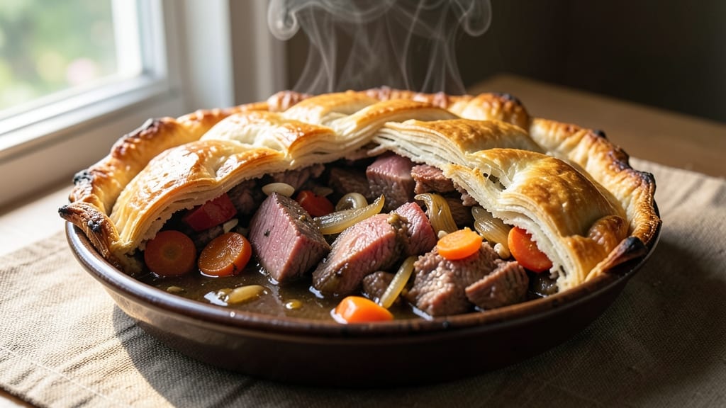 Beef and Pork Meat Pies Recipe: Flaky Crusts Hide Savory Meat Surprise