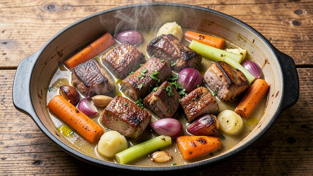 Beef and Pork Stew Recipe: Dual-Protein Depth With Caramelized Fond Magic