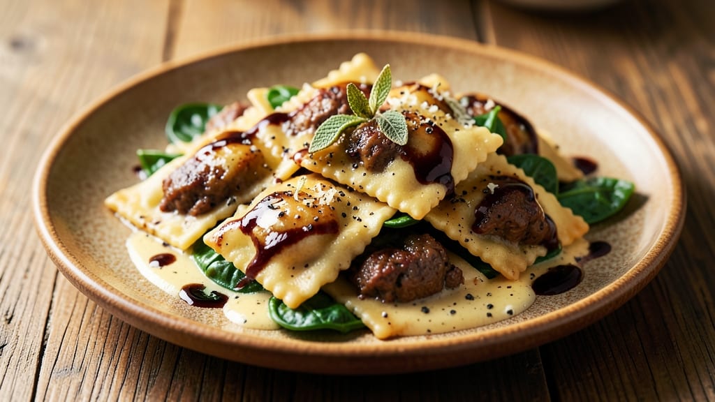 Beef and Spinach Ravioli Recipe: Pillowy Pasta with Rich Cheese-Stuffed Bites