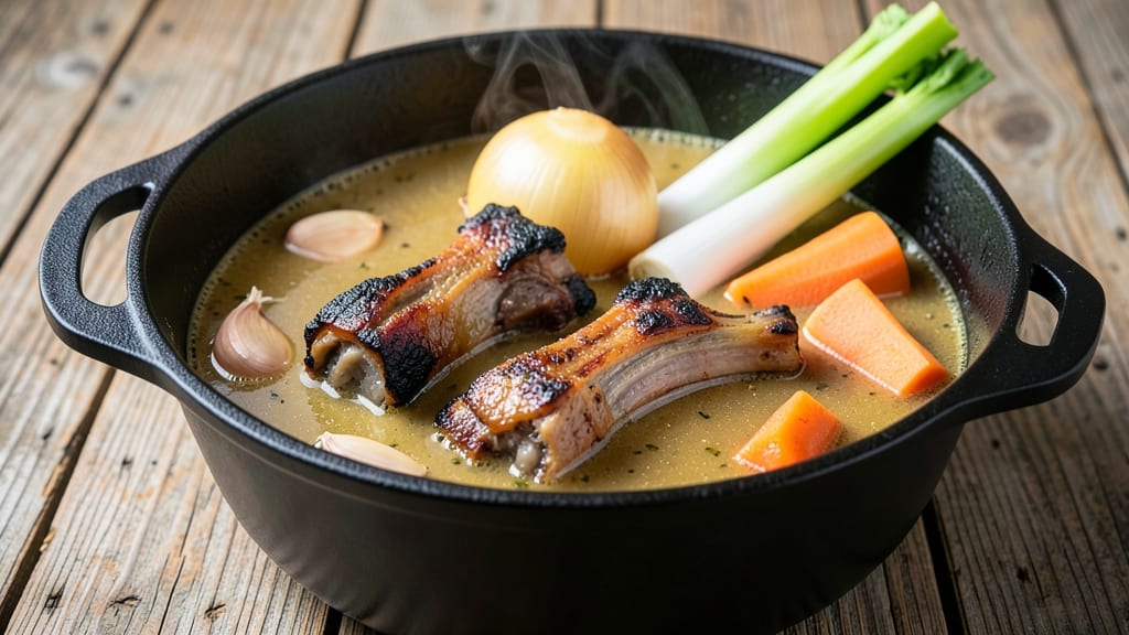Basic Beef Bone Broth Recipe: Collagen-Rich Elixir for Gut Health and Savory Depth