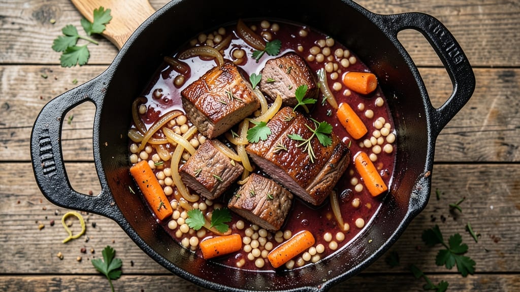 Beef and Pearl Barley Stew Recipe: Deep Savory Simmer With Chewy Barley Bites