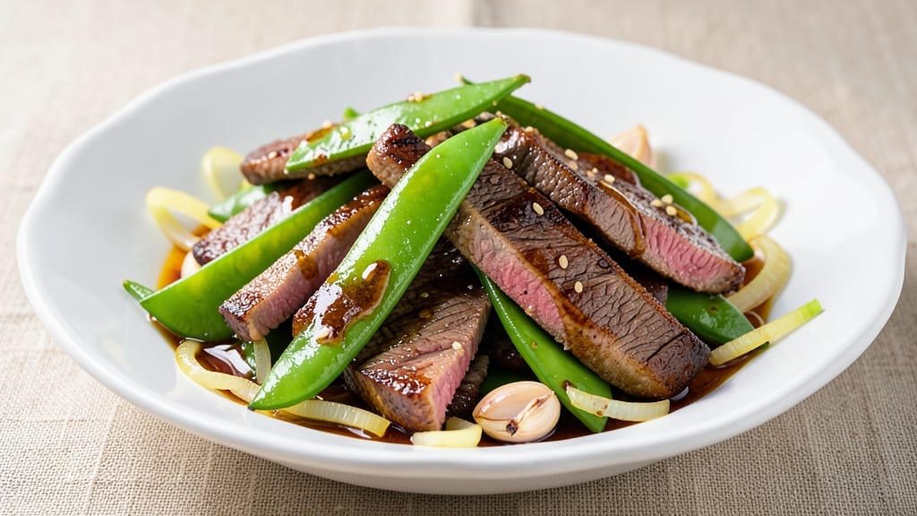 Beef and Pea Pods Stir Fry Recipe: Crisp-Tender Veggies with Umami-Packed Sauce