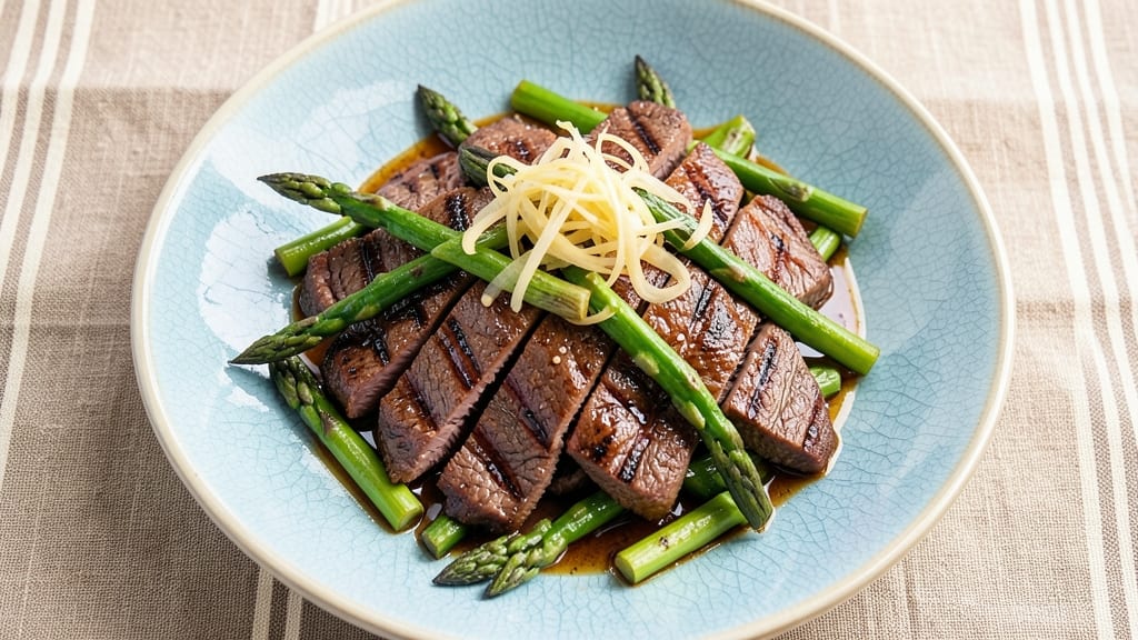 Asparagus Beef Chinese Recipe: Wok-Seared Crunch With Silky Soy Ginger Harmony
