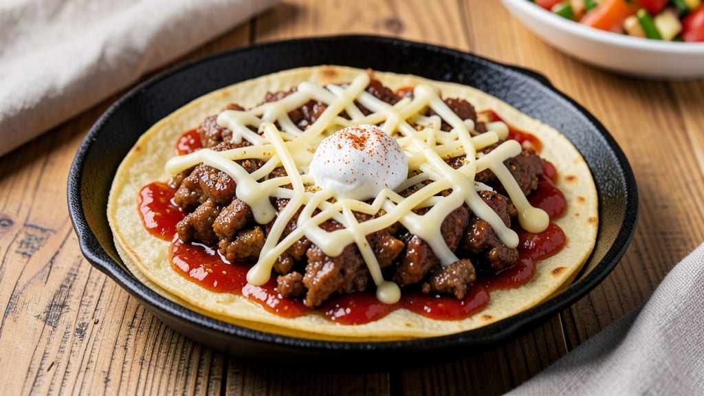 Baked Ground Beef Tacos Recipe: Crispy Tortillas and Melted Cheese Layers