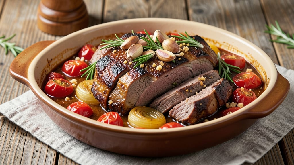 Beef A Casa Recipe: Italian-Style Braised Beef with Tomato and White Wine